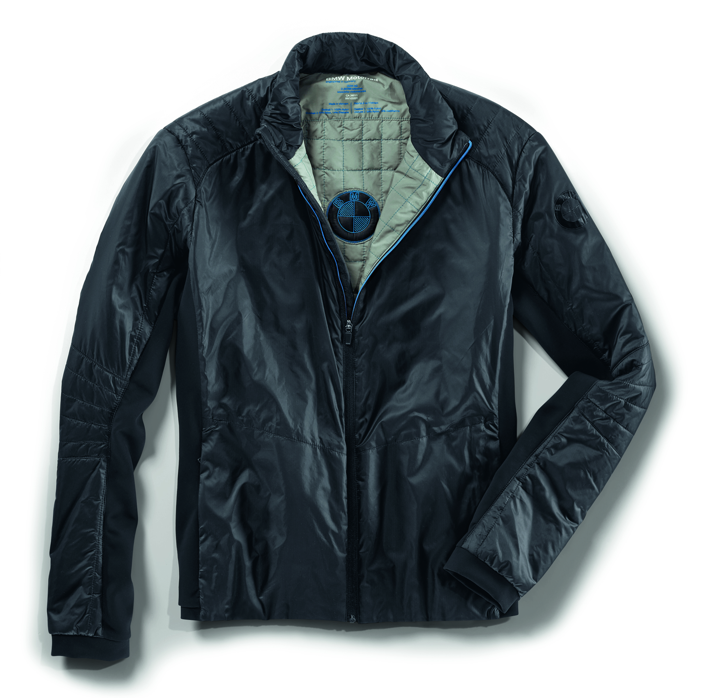 BMW sort herre inderjakke