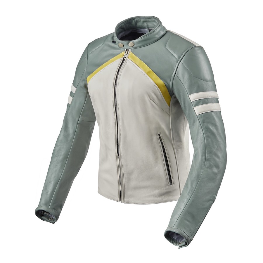 Rev'it Meridian Jakke, Hvid/Grøn, Dame