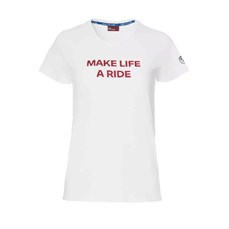 BMW T-shirt dame hvid/rød