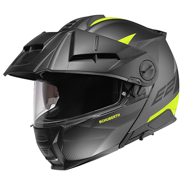 Schuberth hjelm E2 Defender mat gul/grå