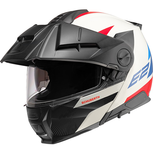 Schuberth Hjelm E2 Defender Hvid/Blå