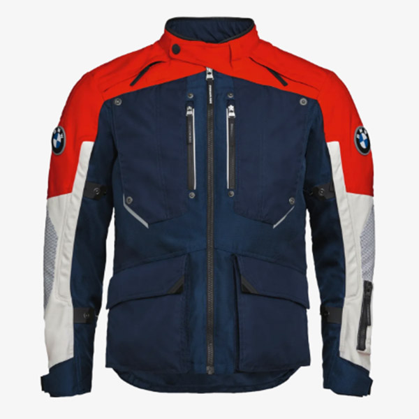 BMW GS Ralley GTX Jakke, Blå/Rød